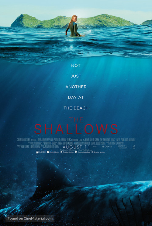 The Shallows - Lebanese Movie Poster