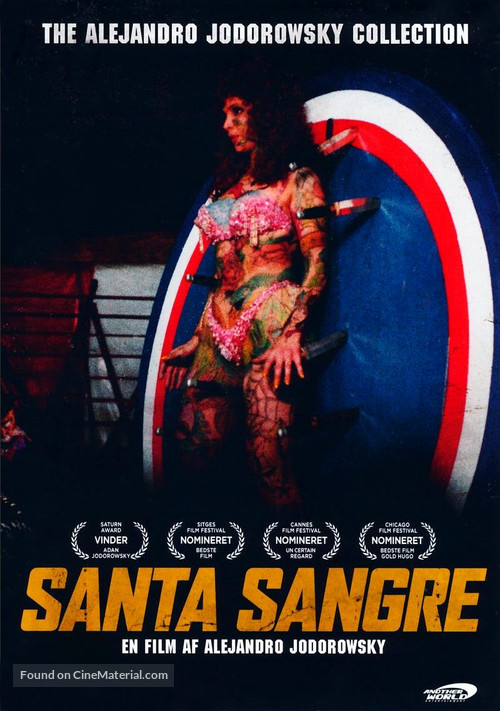 Santa sangre - Danish Movie Cover