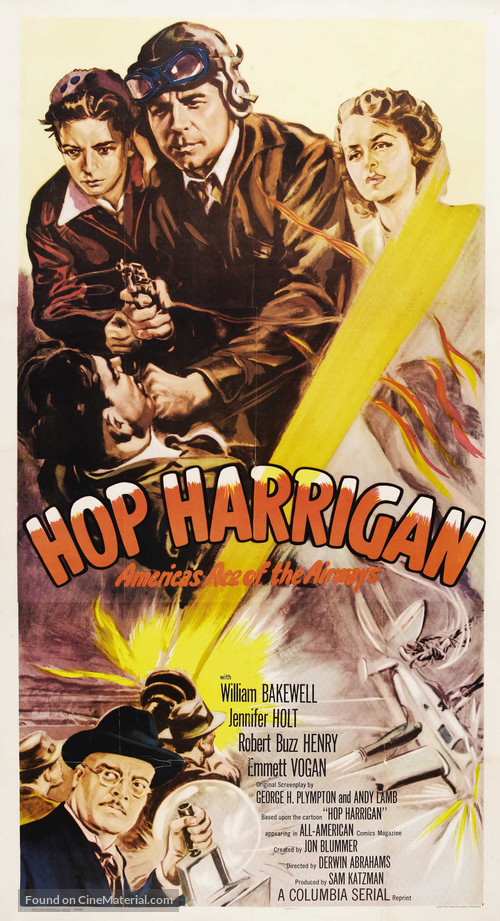 Hop Harrigan - Re-release movie poster