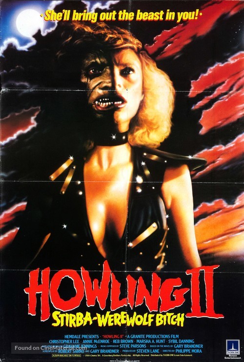 Howling II: Stirba - Werewolf Bitch - British Movie Poster