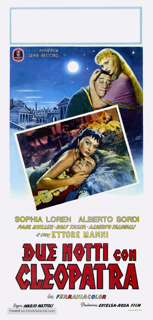 Due notti con Cleopatra - Italian Theatrical movie poster