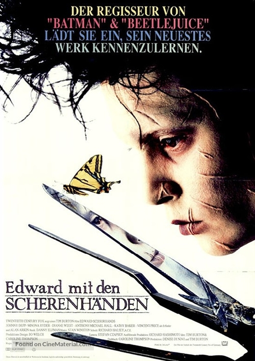 Edward Scissorhands - German Movie Poster
