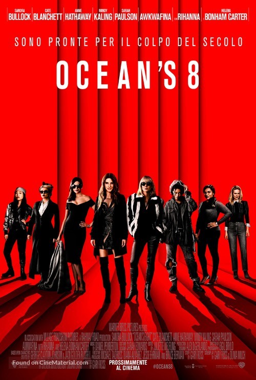 Ocean&#039;s 8 - Italian Movie Poster