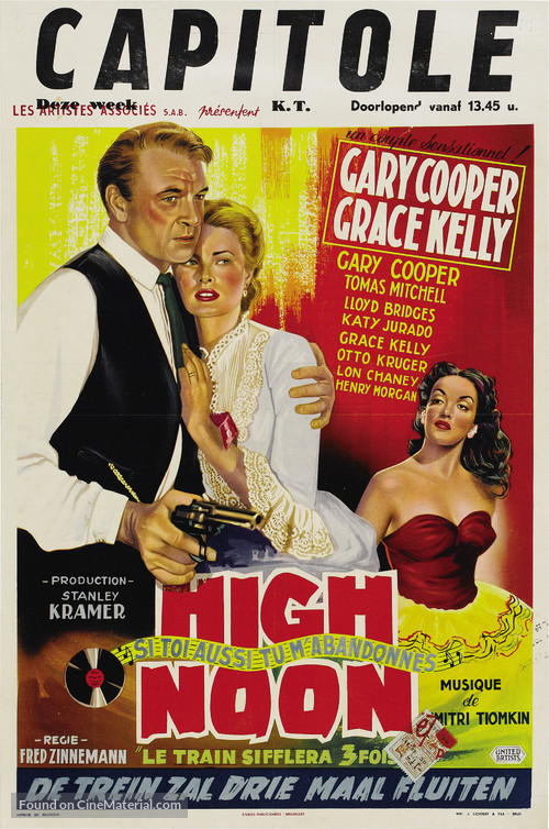 High Noon - Belgian Movie Poster