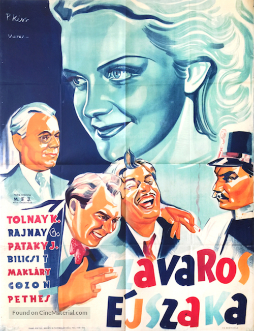 Zavaros &eacute;jszaka - Hungarian Movie Poster