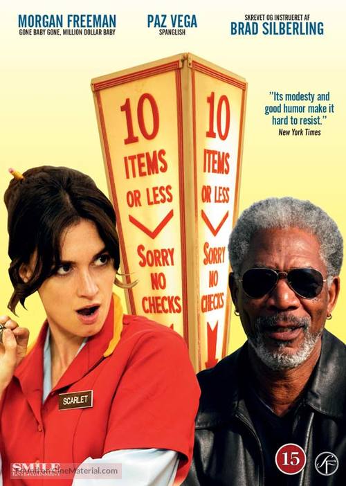 10 Items or Less - Danish DVD movie cover