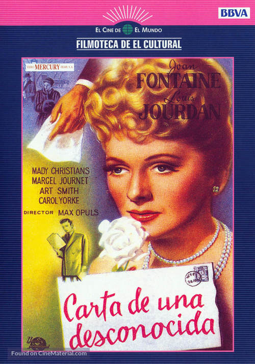 Letter from an Unknown Woman - Spanish DVD movie cover