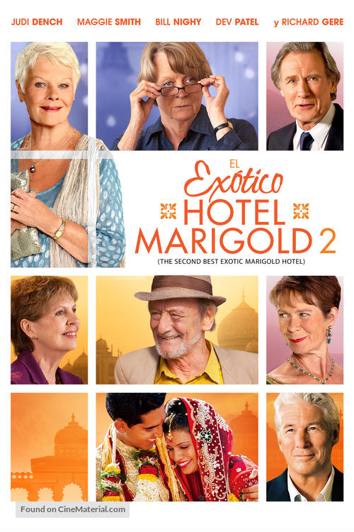 The Second Best Exotic Marigold Hotel - Argentinian Movie Cover