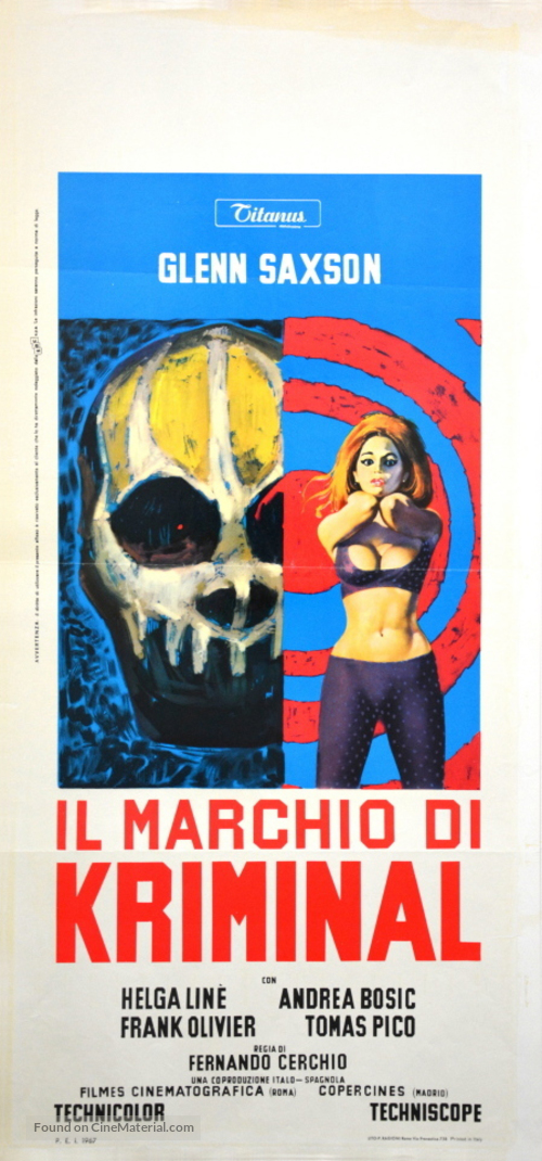 Il marchio di Kriminal - Italian Movie Poster