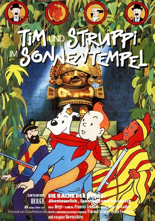 Tintin et le temple du soleil - German Movie Poster