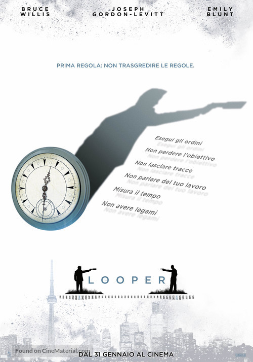 Looper - Italian Movie Poster