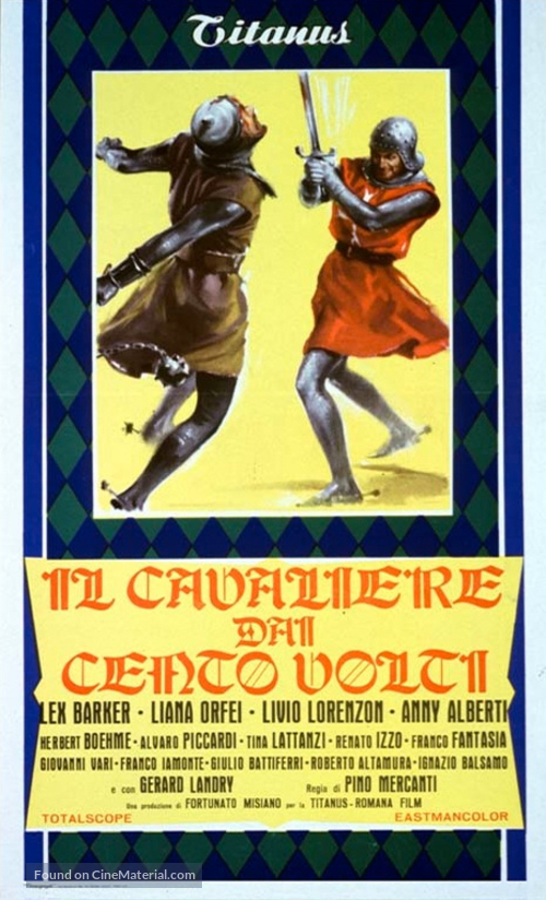 Il cavaliere dai cento volti - Italian Movie Poster