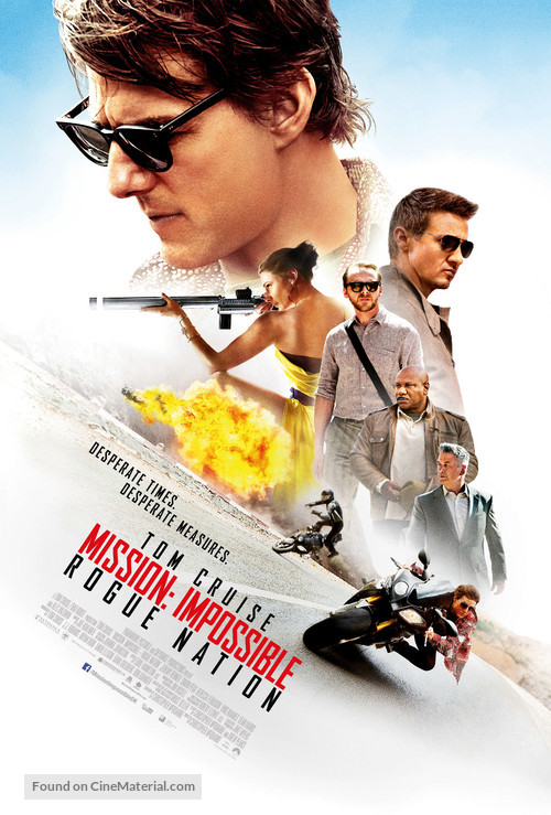 Mission: Impossible - Rogue Nation - Danish Movie Poster