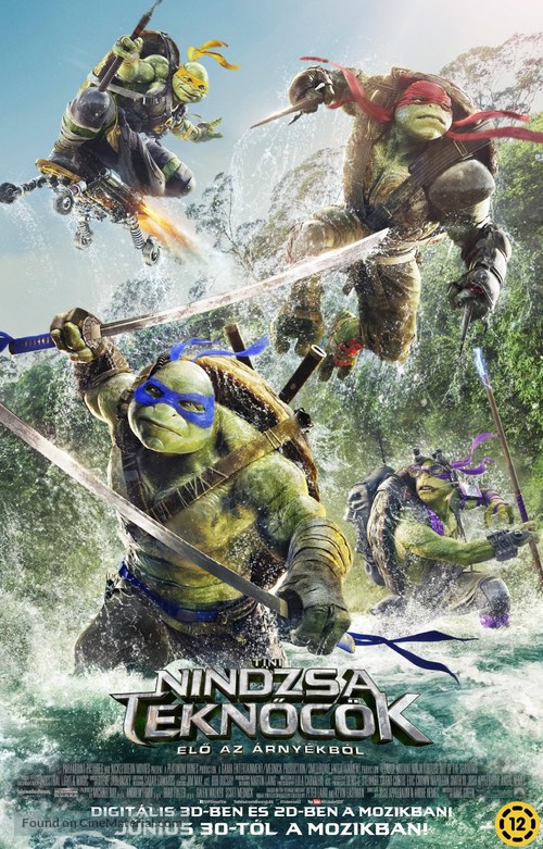 Teenage Mutant Ninja Turtles: Out of the Shadows - Hungarian Movie Poster
