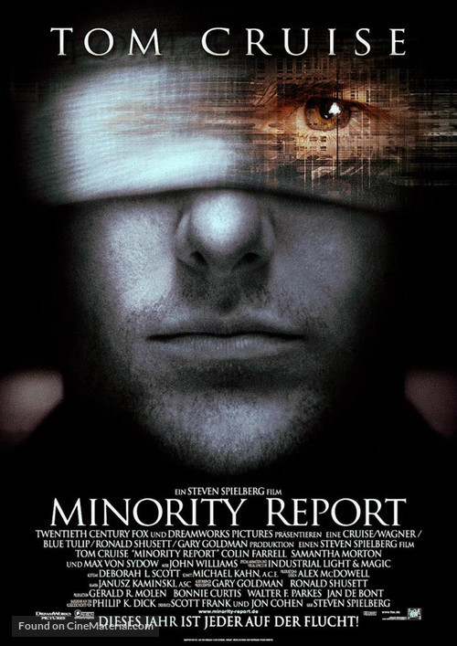 Minority Report - German Movie Poster