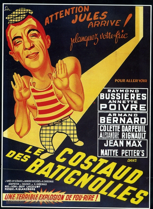 Le costaud des Batignolles - French Movie Poster