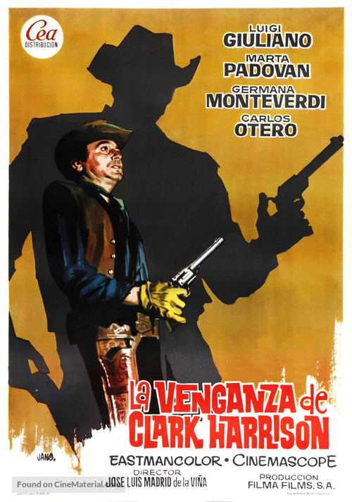 La venganza de Clark Harrison - Spanish Movie Poster