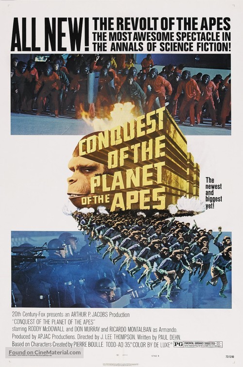 Conquest of the Planet of the Apes - Movie Poster