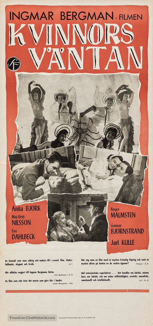 Kvinnors v&auml;ntan - Swedish Movie Poster