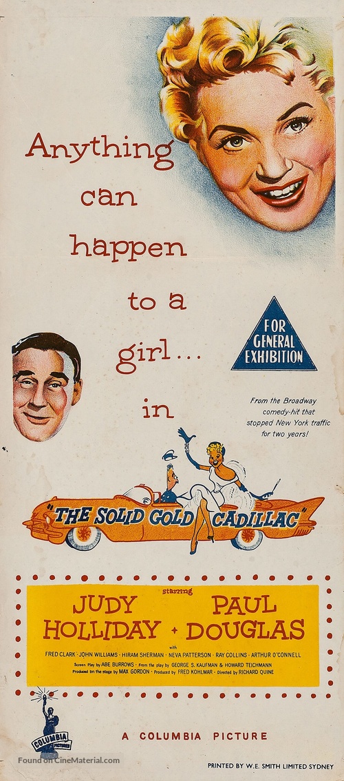 The Solid Gold Cadillac - Australian Movie Poster