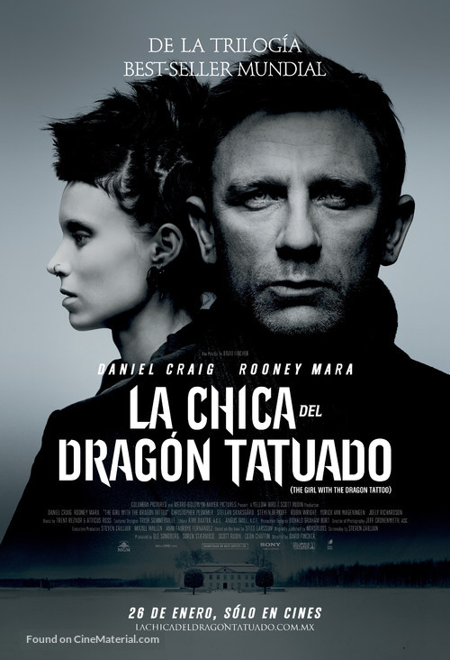 The Girl with the Dragon Tattoo - Chilean Movie Poster