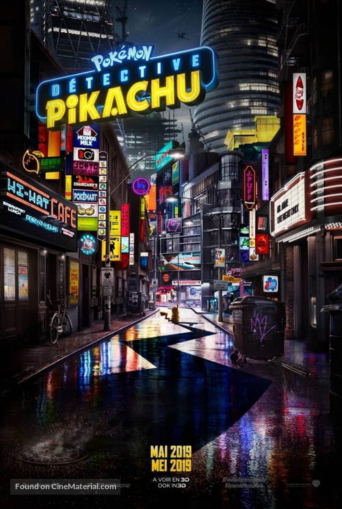 Pok&eacute;mon: Detective Pikachu - Belgian Movie Poster