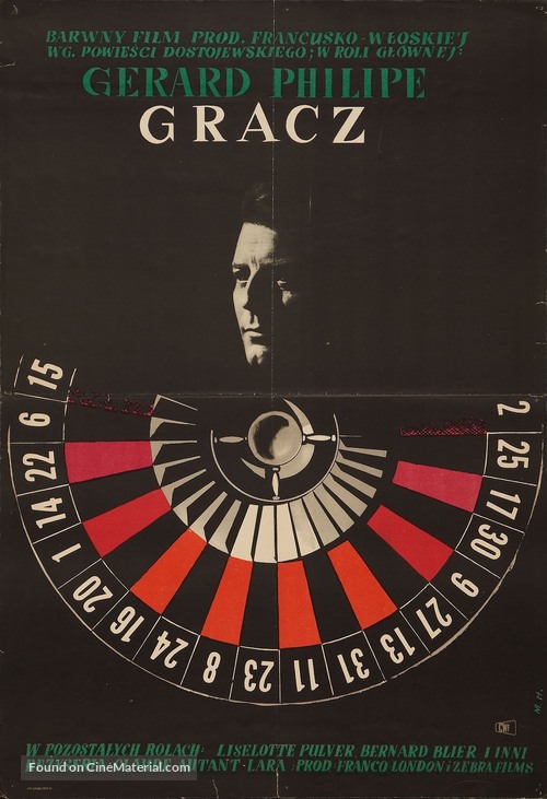 Le joueur - Polish Movie Poster