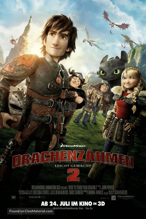 How to Train Your Dragon 2 - Swiss Movie Poster