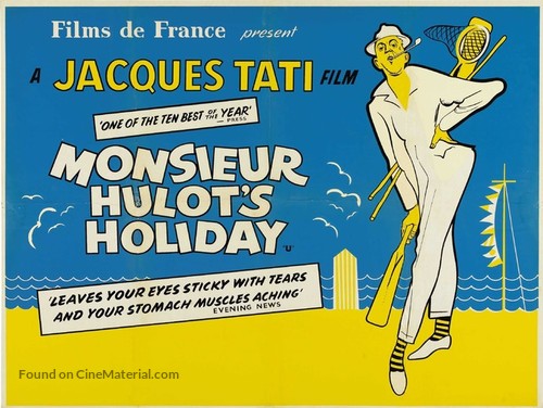 Les vacances de Monsieur Hulot - British Movie Poster