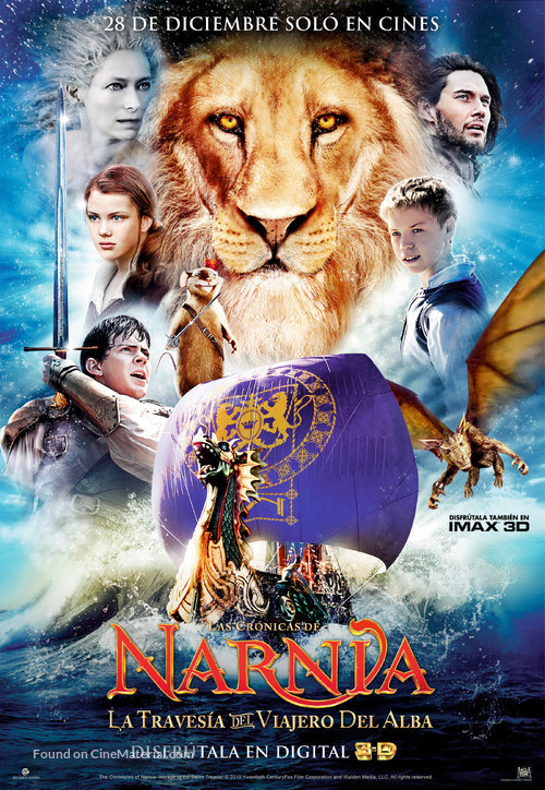 The Chronicles of Narnia: The Voyage of the Dawn Treader - Argentinian Movie Poster