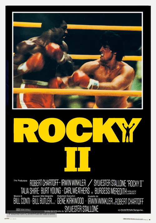 Rocky II - Italian Movie Poster