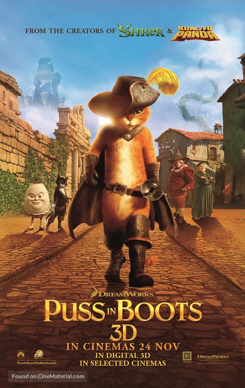 Puss in Boots - Malaysian Movie Poster