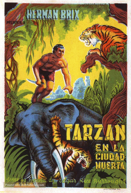 The New Adventures of Tarzan - Spanish Movie Poster