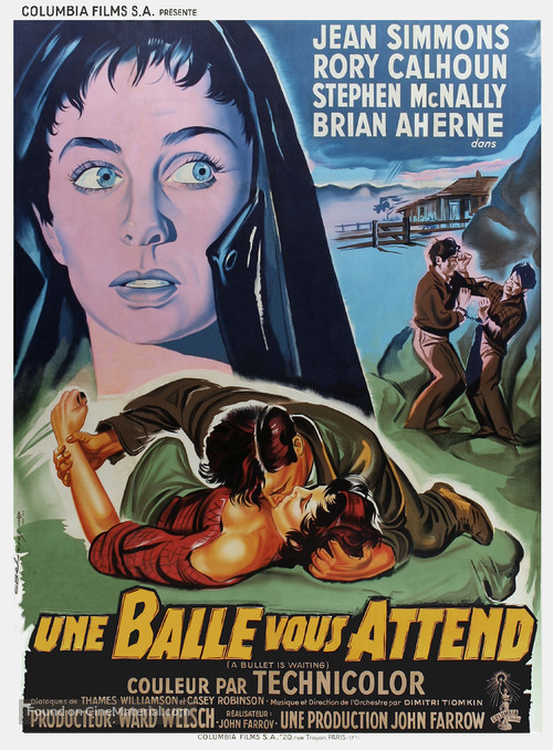 A Bullet Is Waiting - French Movie Poster