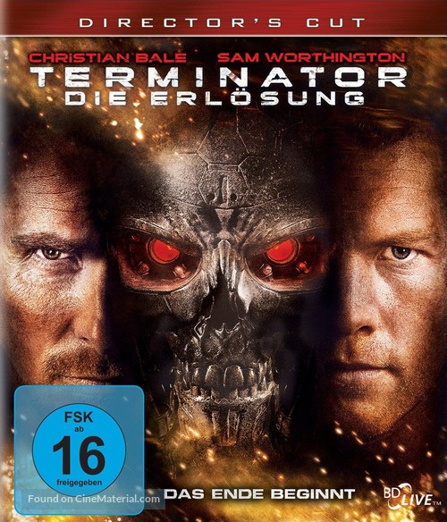 Terminator Salvation - German Blu-Ray movie cover