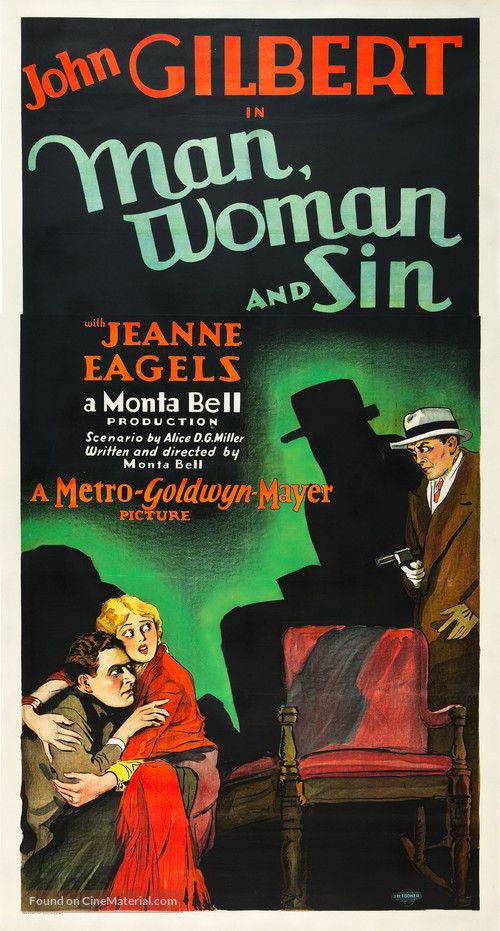 Man, Woman and Sin - Movie Poster