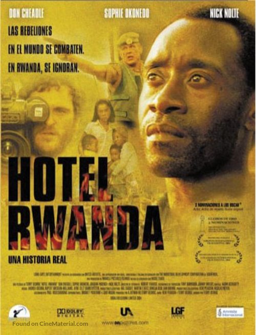 Hotel Rwanda - Spanish Theatrical movie poster