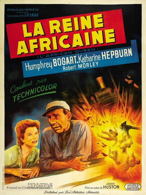 The African Queen - French Movie Poster