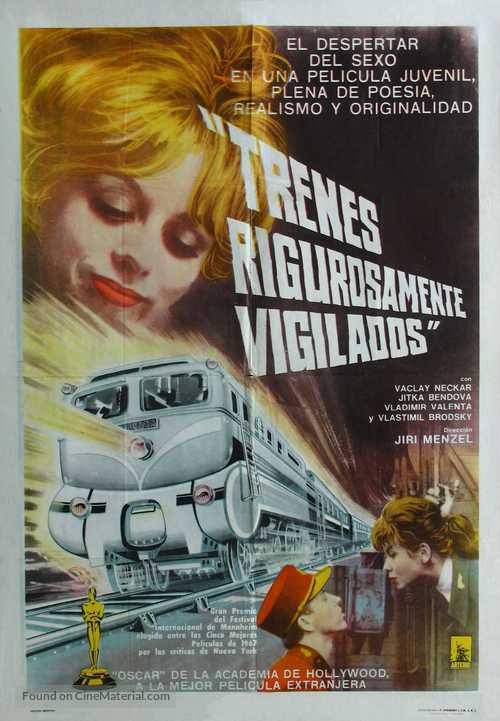 Ostre sledovan&eacute; vlaky - Argentinian Movie Poster