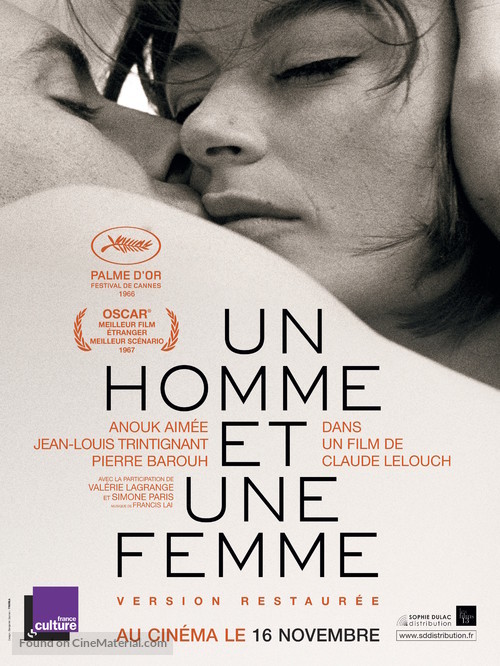Un homme et une femme - French Movie Poster