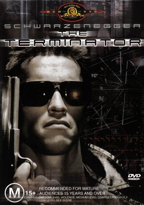 The Terminator - Australian DVD movie cover