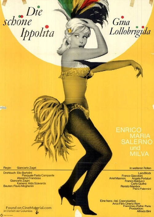 La bellezza d&#039;Ippolita - German Movie Poster