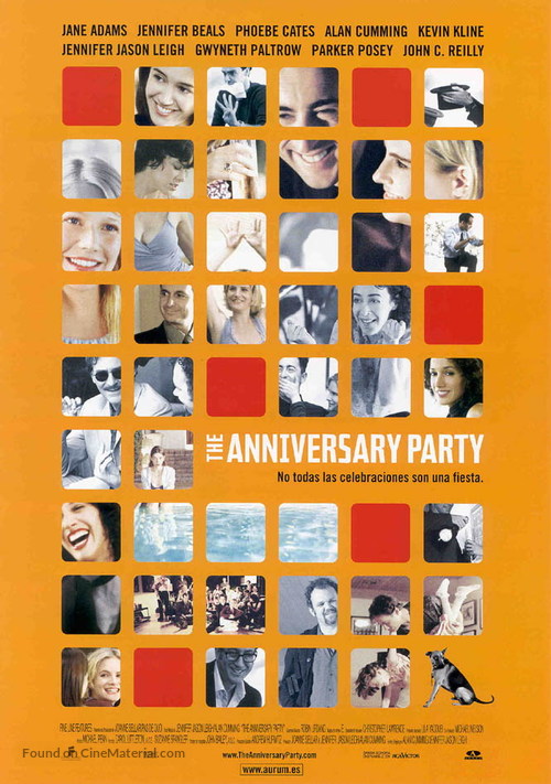 The Anniversary Party - Spanish Movie Poster