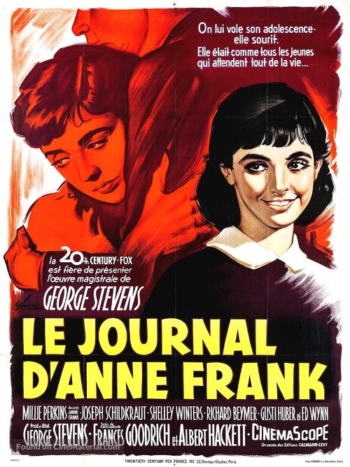 The Diary of Anne Frank - French Movie Poster