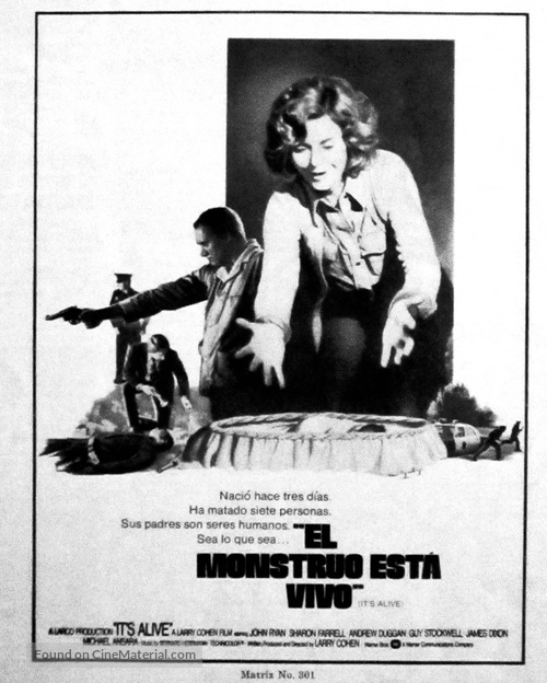 It&#039;s Alive - Mexican Movie Poster