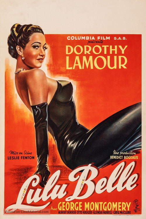 Lulu Belle - Belgian Movie Poster
