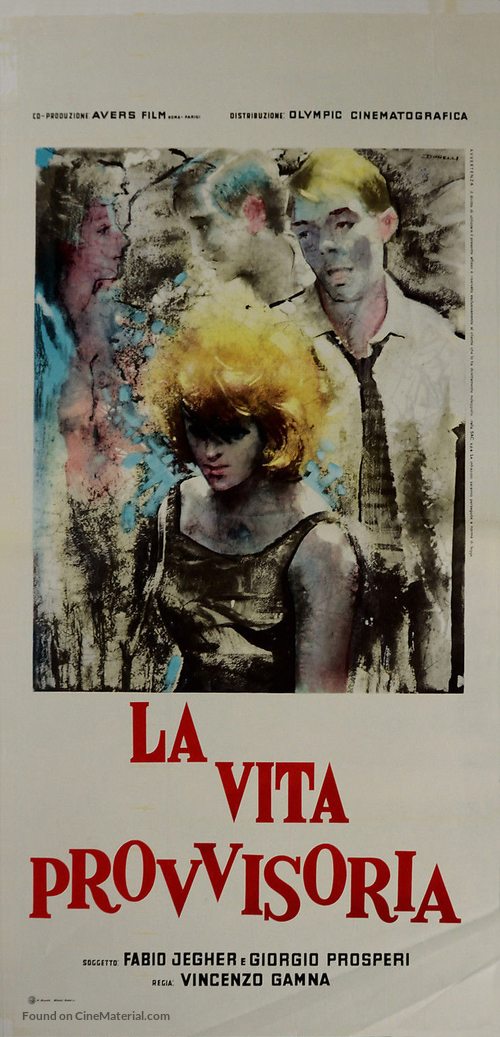 La vita provvisoria - Italian Movie Poster