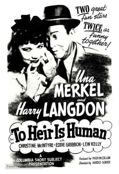 To Heir Is Human - Movie Poster