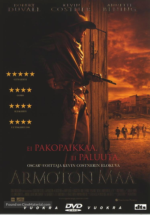 Open Range - Finnish DVD movie cover
