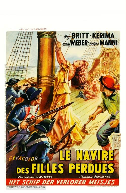 La nave delle donne maledette - Belgian Movie Poster